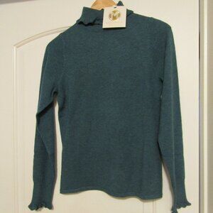 New With Tags MARIE OLIVER TURQUOISE SWEATER Size Small